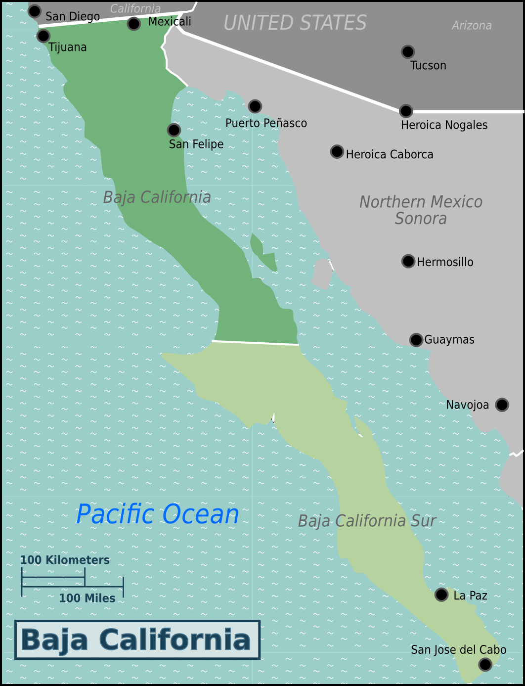 Bajio Map Geography of Mexico Part I – My Virtual World Trip