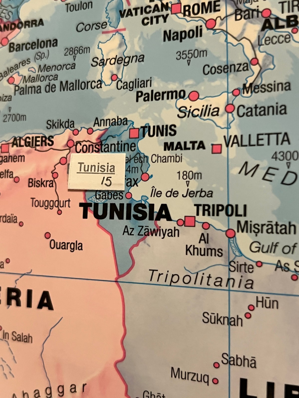 Tunisia is country #15
